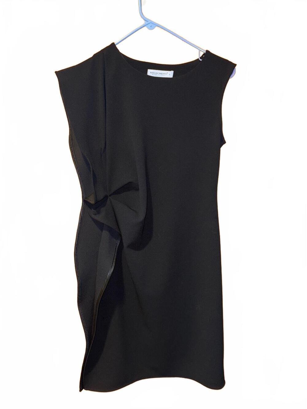 Rinascimento Made in Italy black sleeveless cocktail dress- small